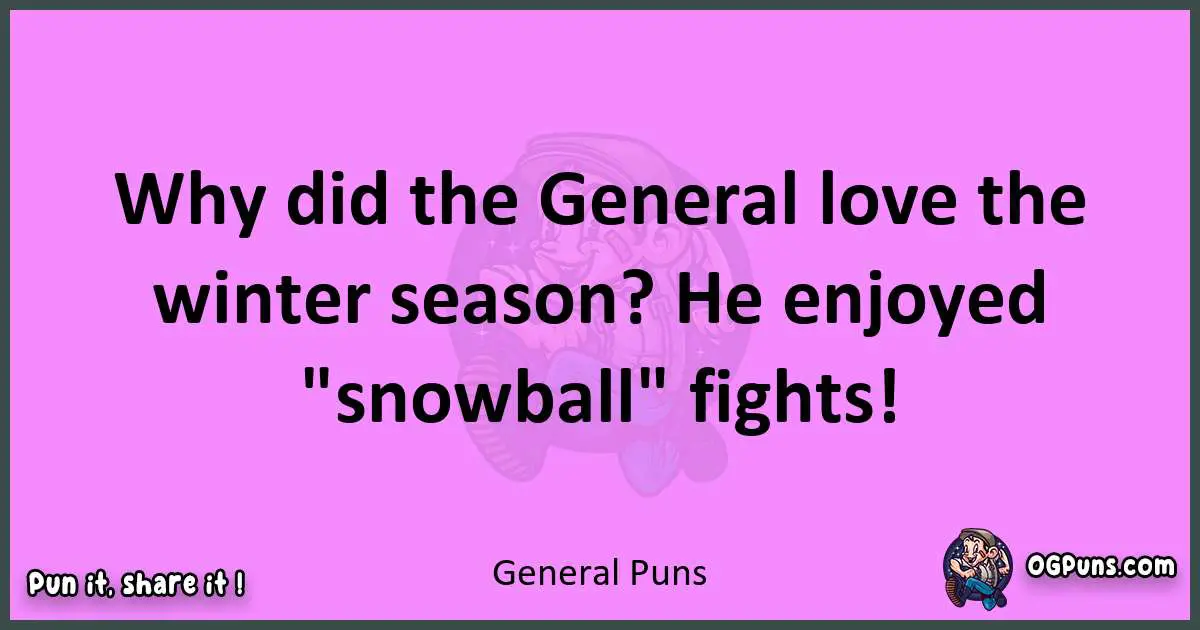 General puns nice pun