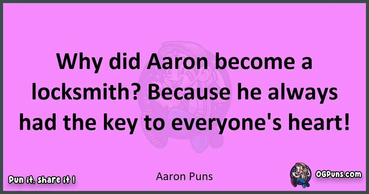 Aaron puns nice pun