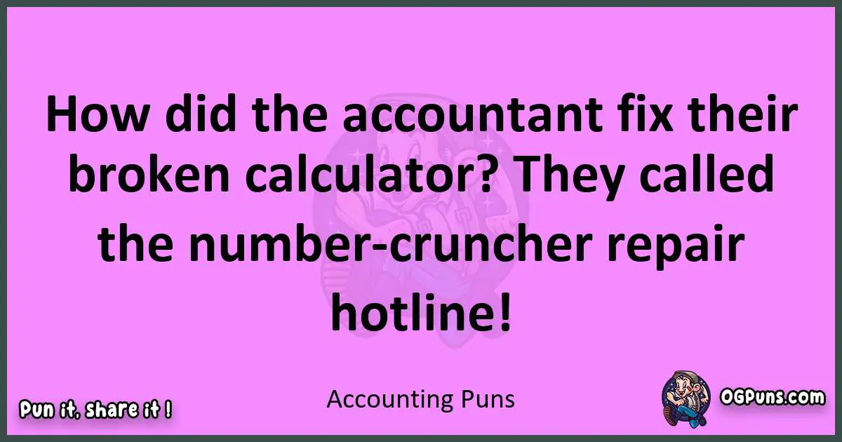 Accounting puns nice pun