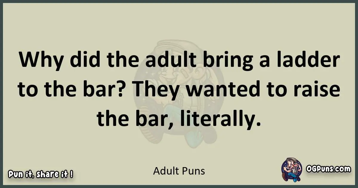 Adult puns text wordplay