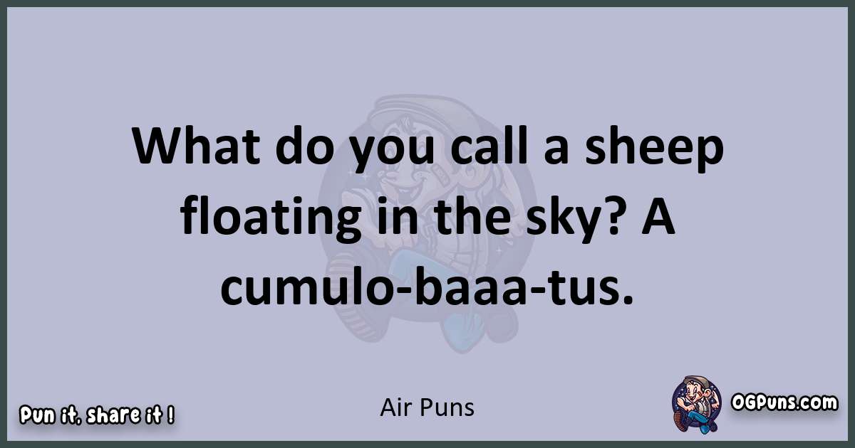 Textual pun with Air puns