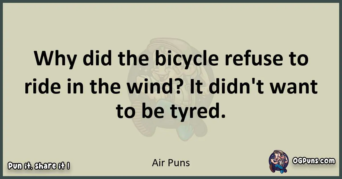 Air puns text wordplay