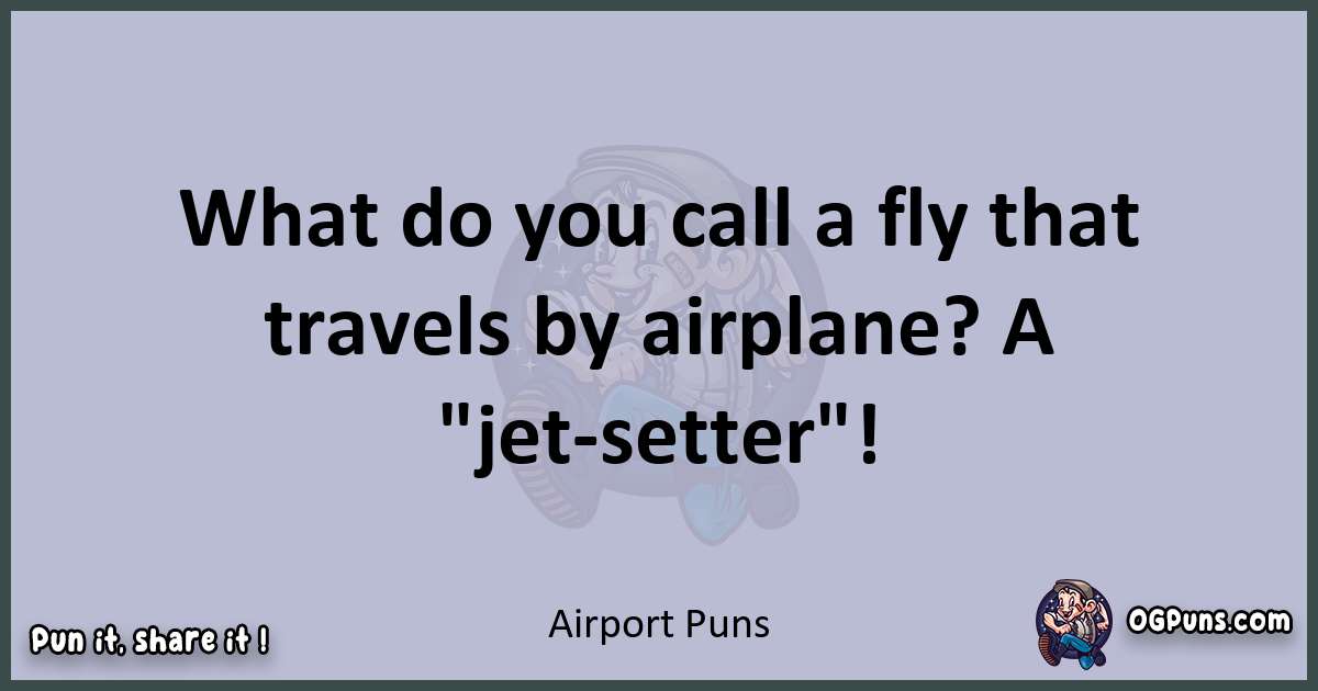 Textual pun with Airport puns