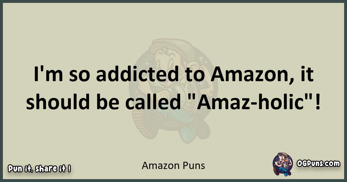 Amazon puns text wordplay