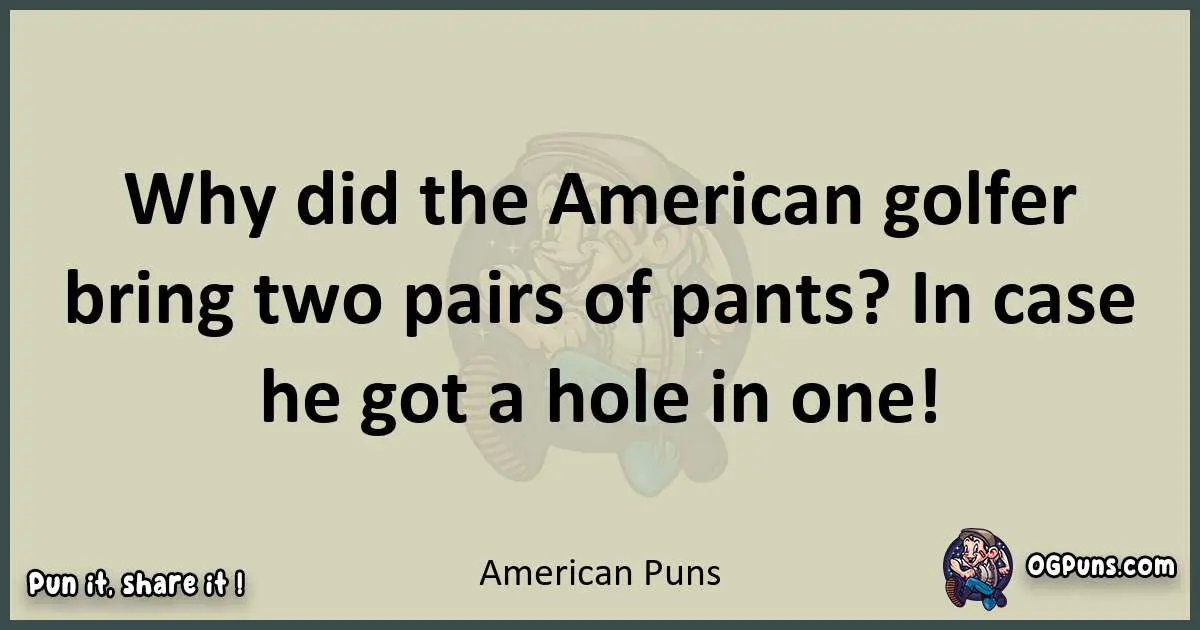 American puns text wordplay