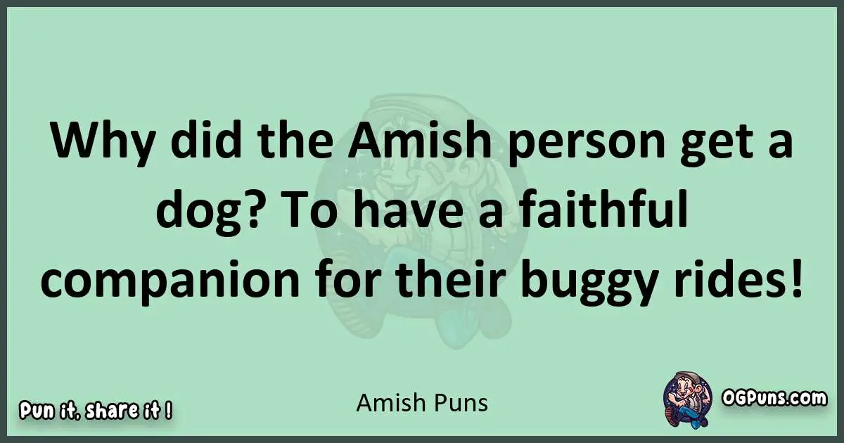 wordplay with Amish puns