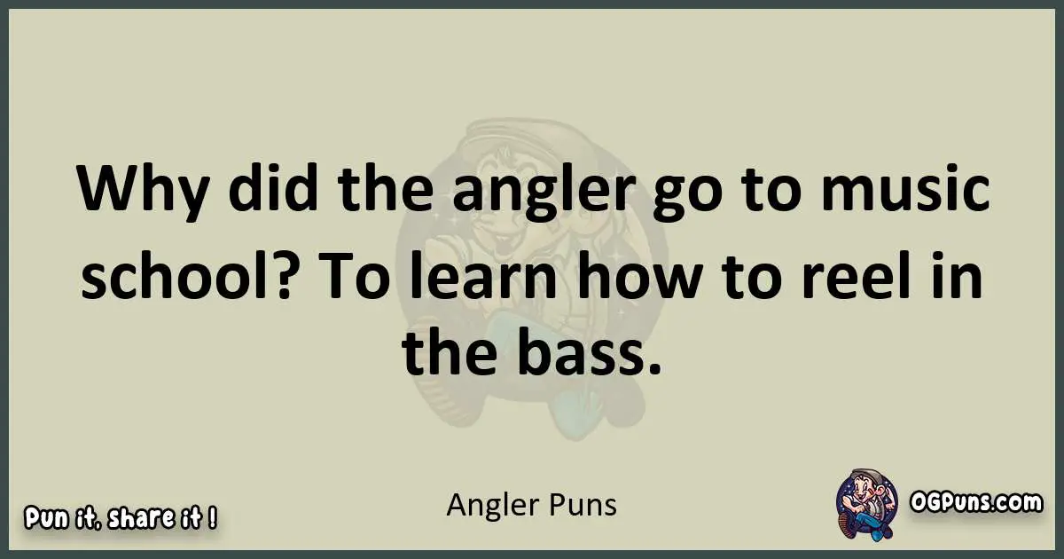 Angler puns text wordplay