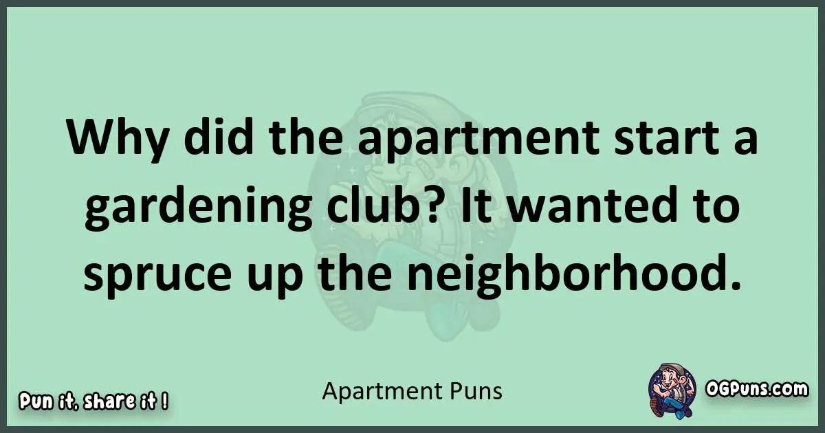 wordplay with Apartment puns