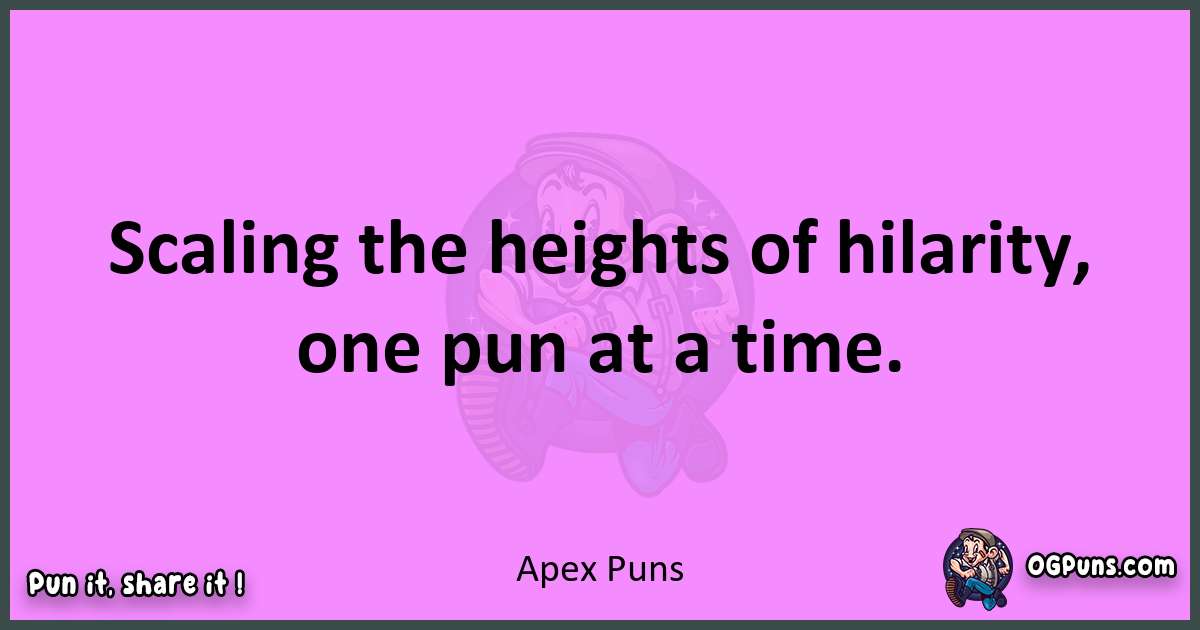 Apex puns nice pun