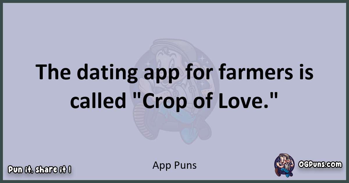 Textual pun with App puns