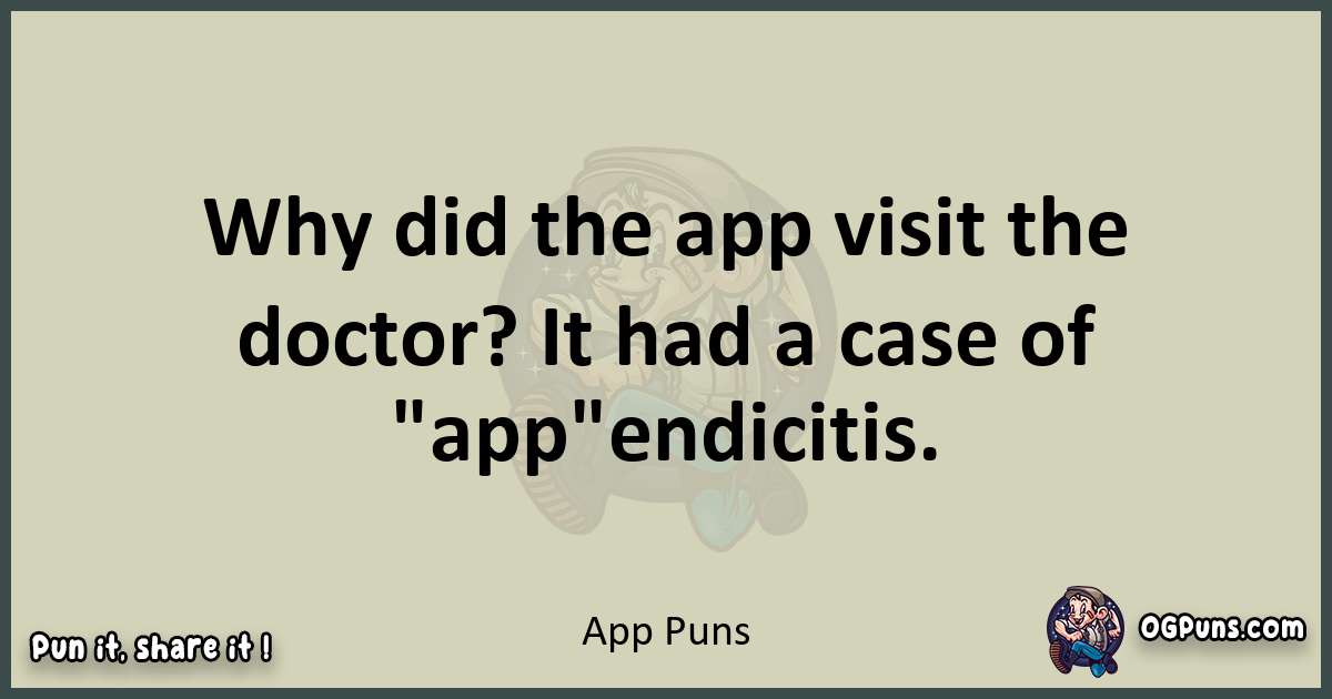App puns text wordplay