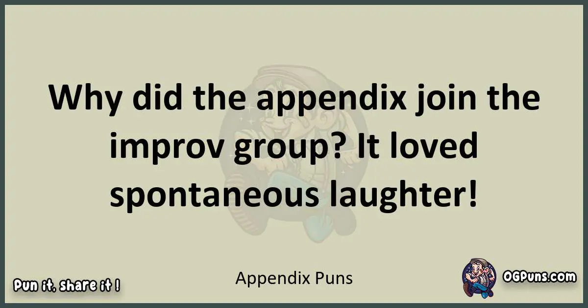 Appendix puns text wordplay