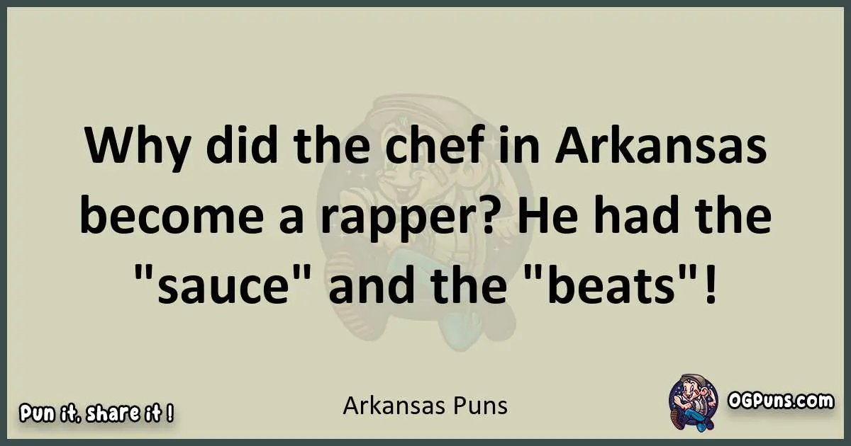 Arkansas puns text wordplay