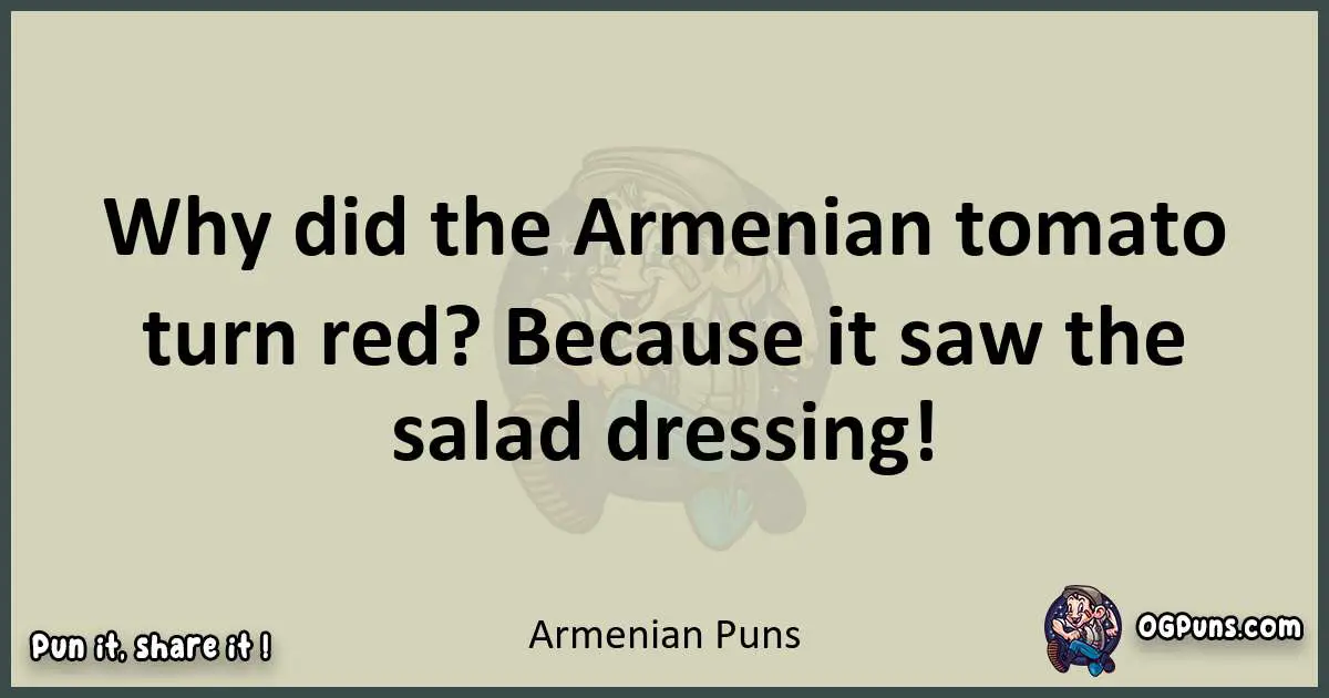 Armenian puns text wordplay