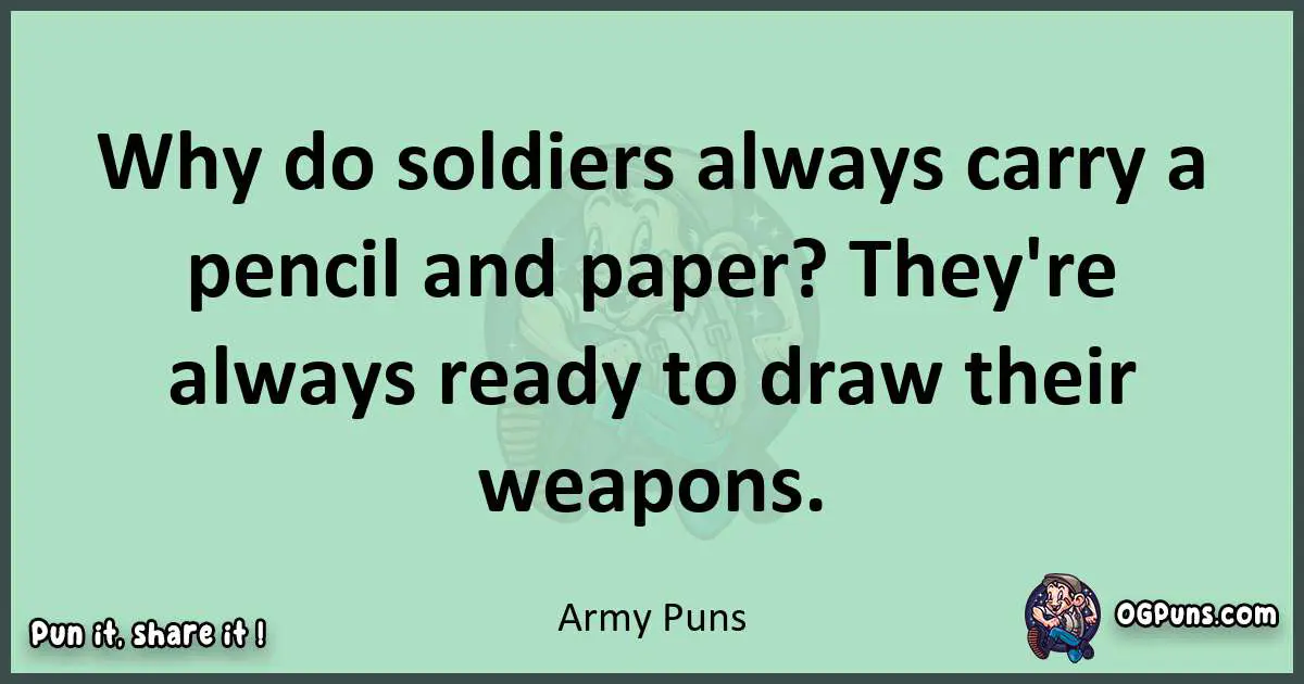 wordplay with Army puns