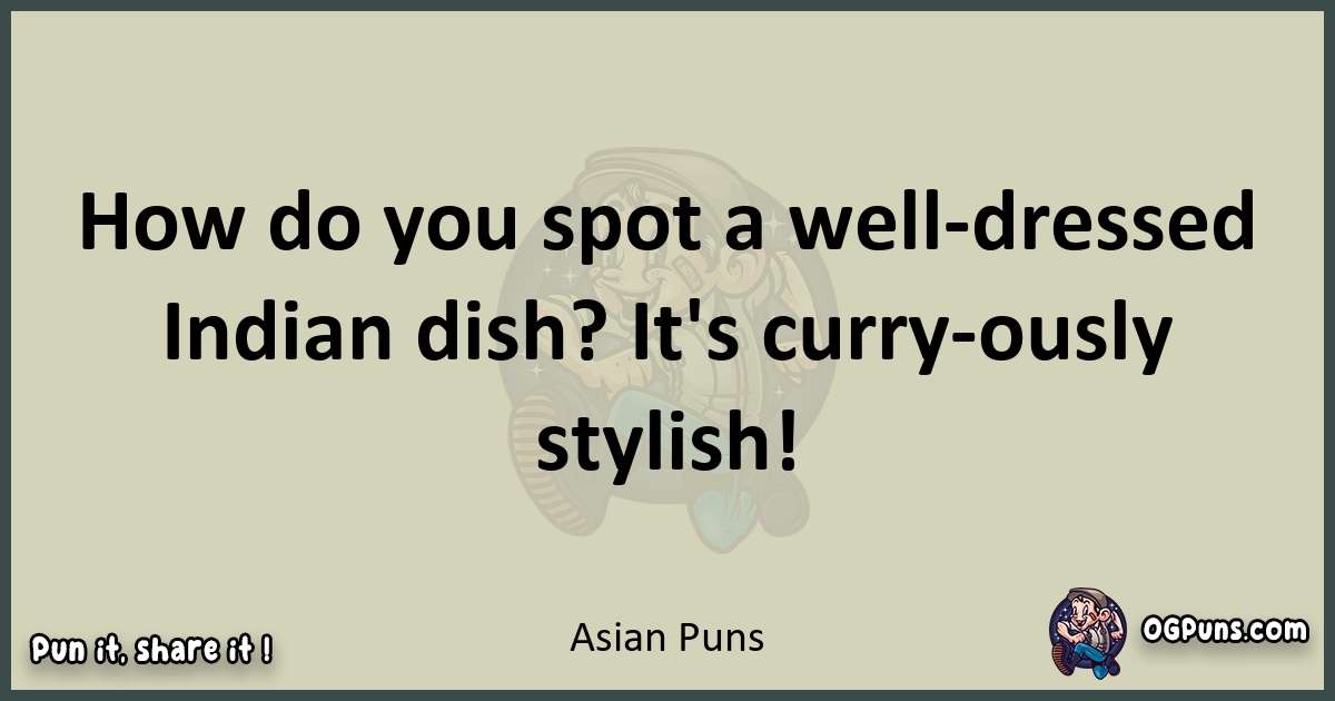 Asian puns text wordplay