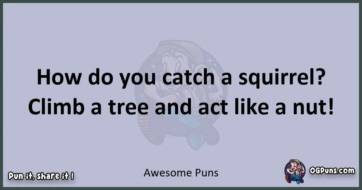 Textual pun with Awesome puns