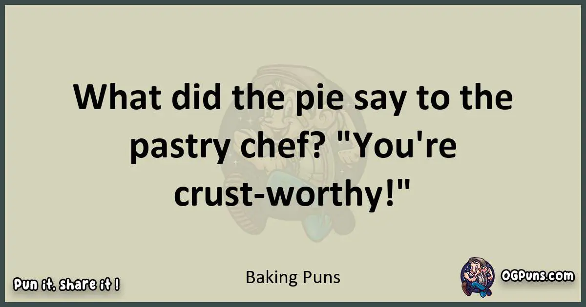 Baking puns text wordplay