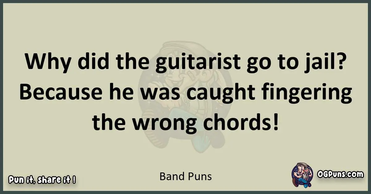 Band puns text wordplay