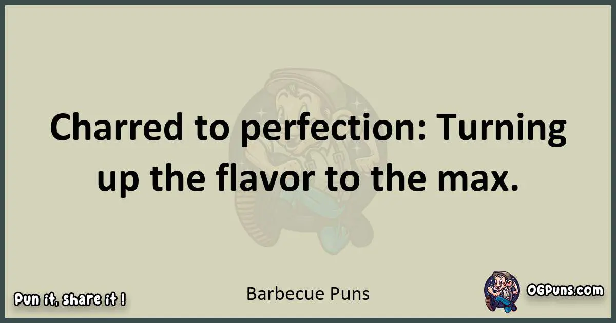 Barbecue puns text wordplay