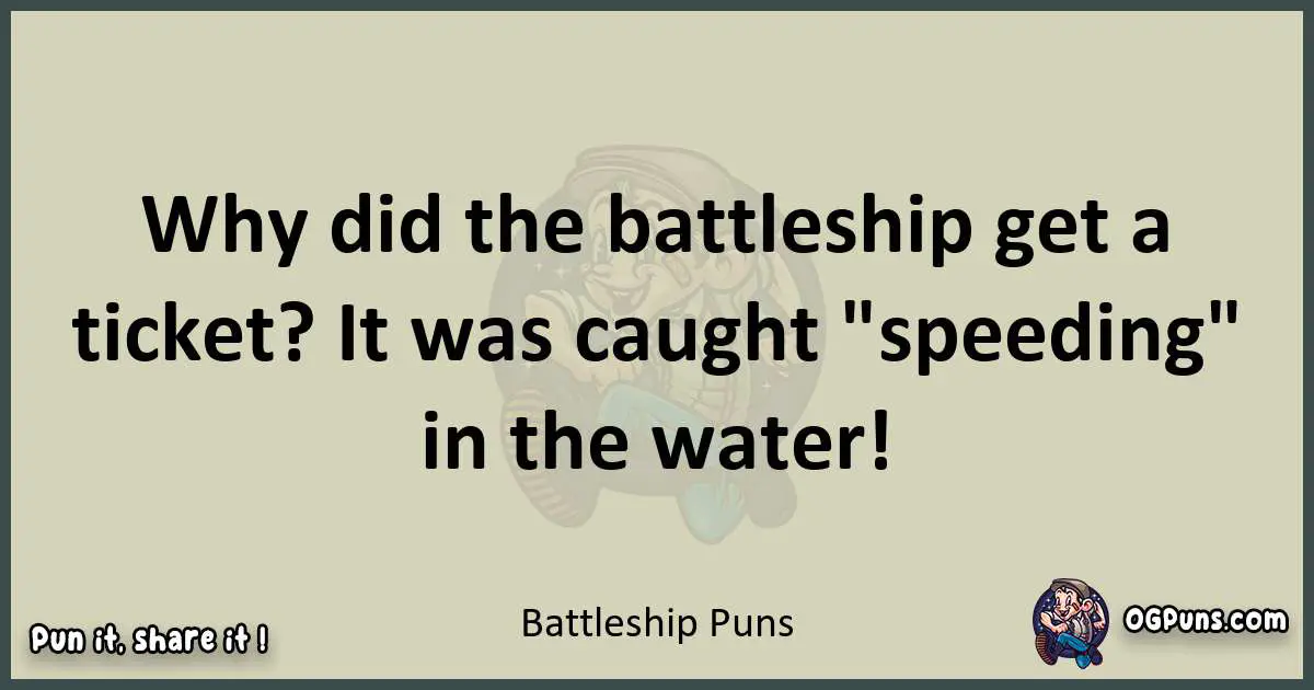 Battleship puns text wordplay