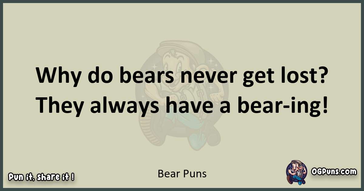 Bear puns text wordplay