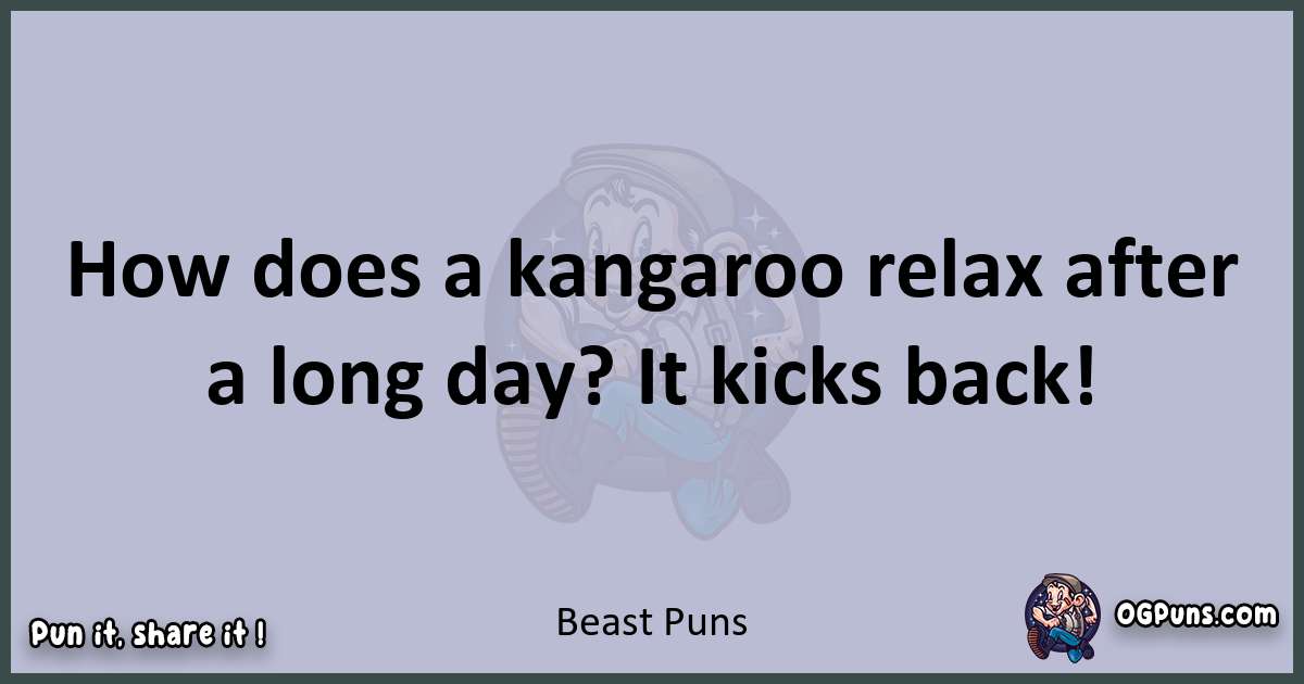 Textual pun with Beast puns