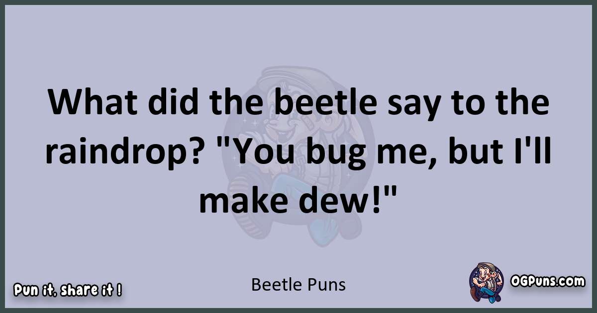 Textual pun with Beetle puns