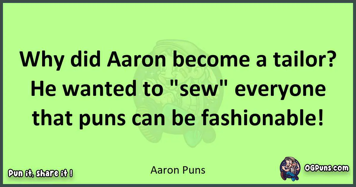 short Aaron puns pun