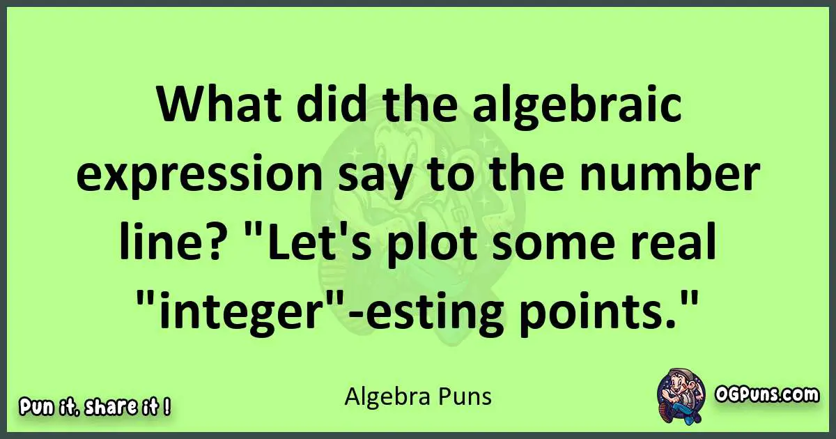 short Algebra puns pun