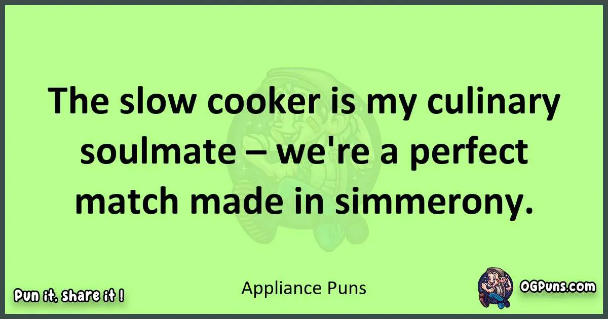 short Appliance puns pun