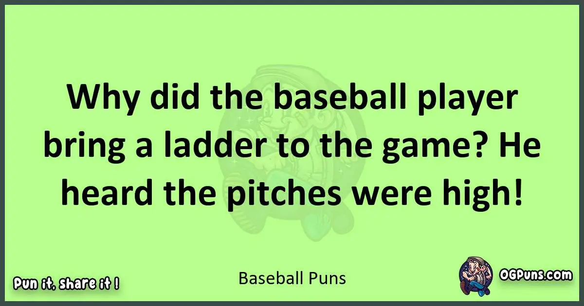 short Baseball puns pun