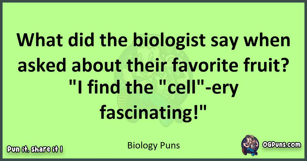 short Biology puns pun