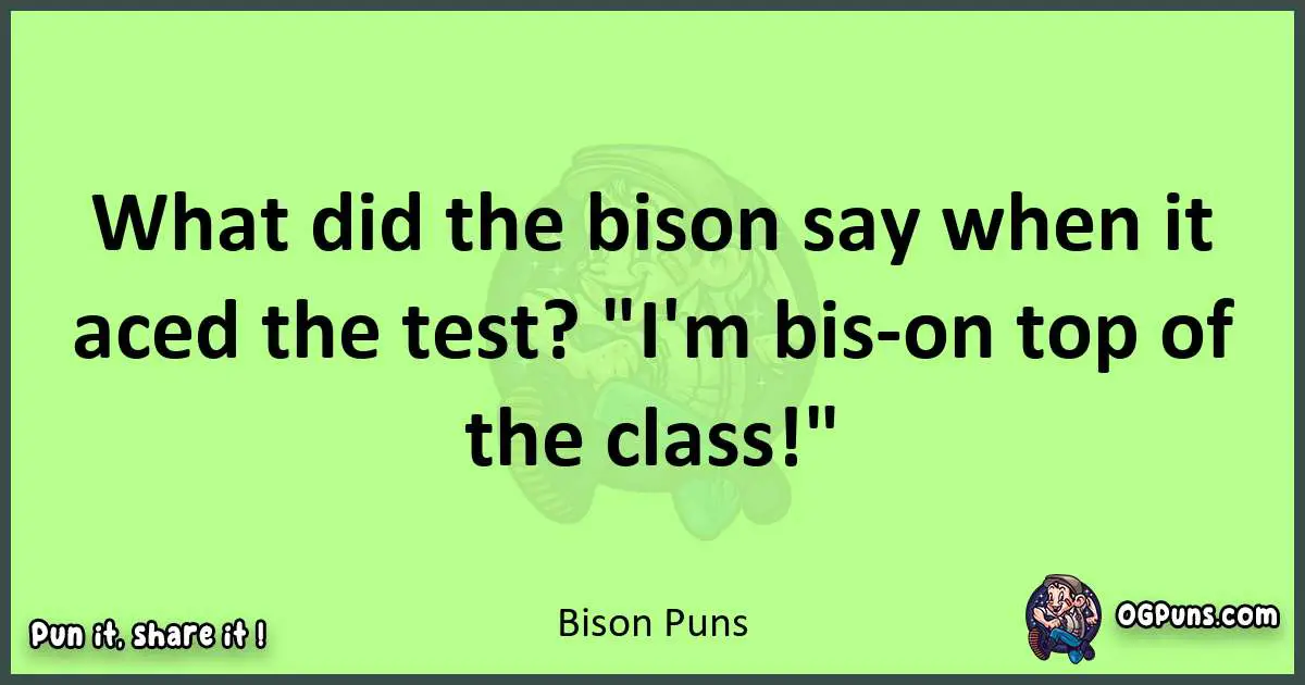 short Bison puns pun