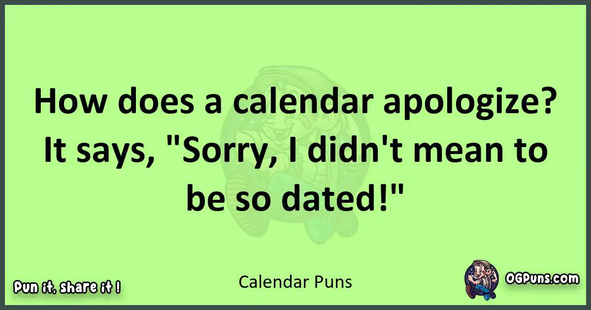 short Calendar puns pun