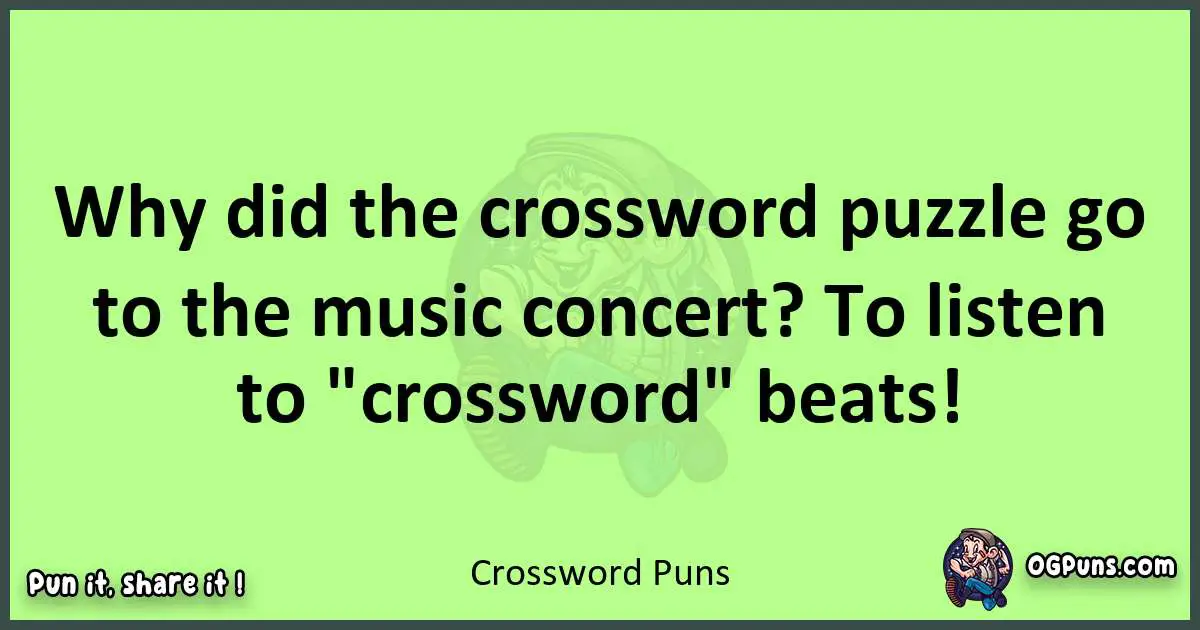 short Crossword puns pun
