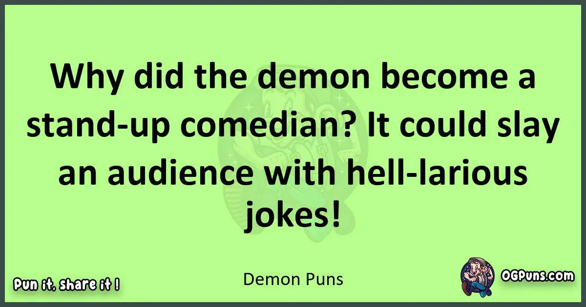 short Demon puns pun