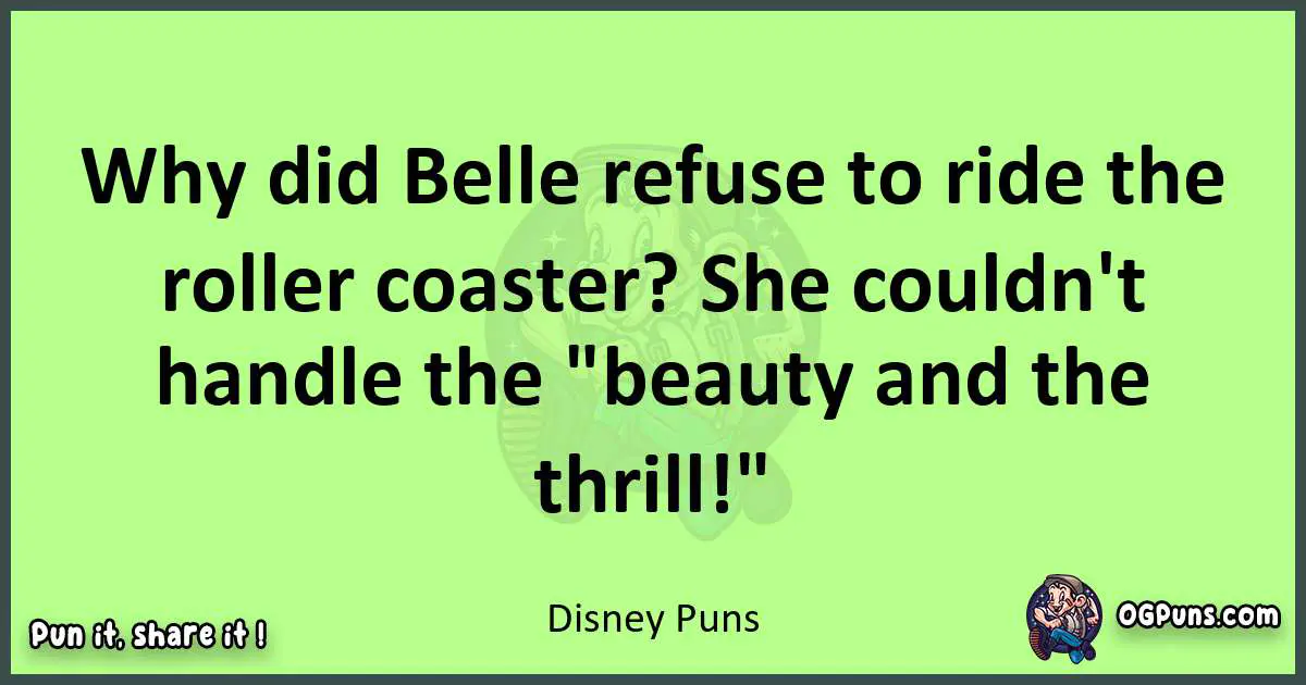 short Disney puns pun