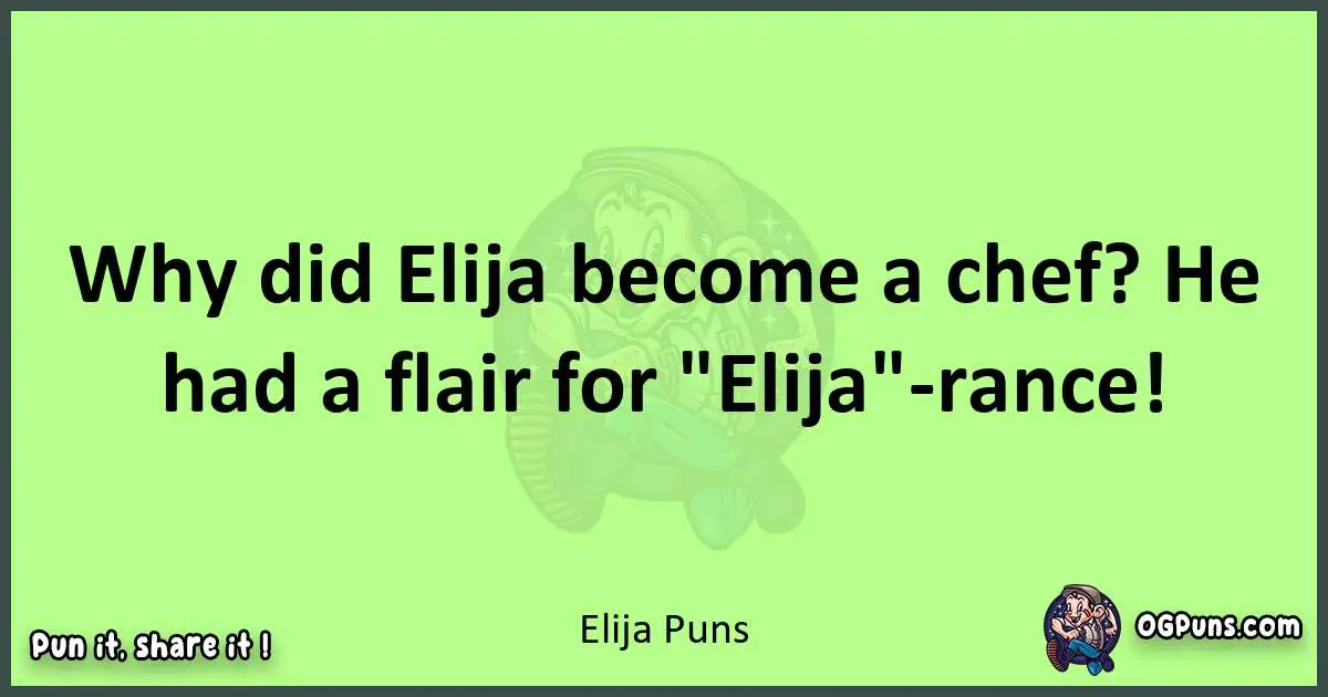 short Elija puns pun