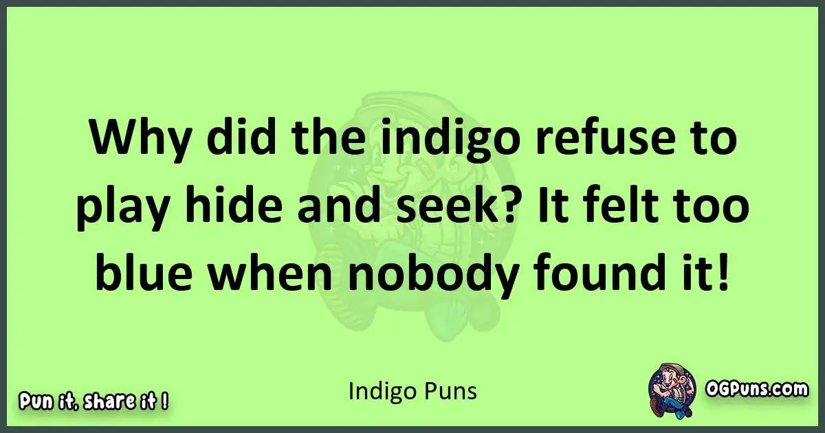 short Indigo puns pun