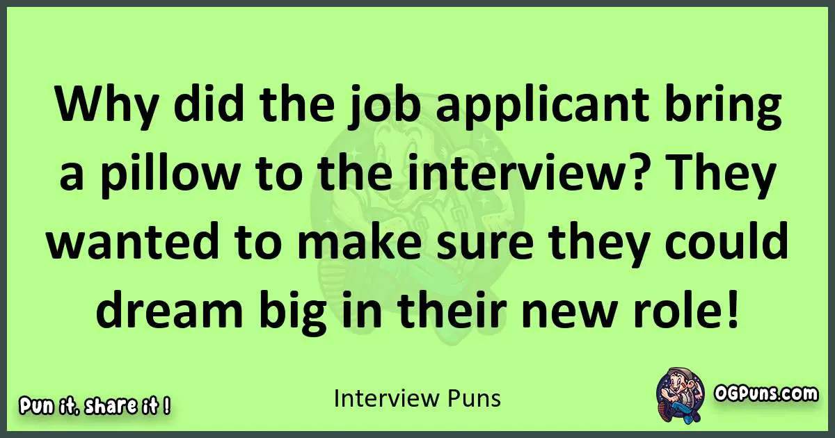 short Interview puns pun