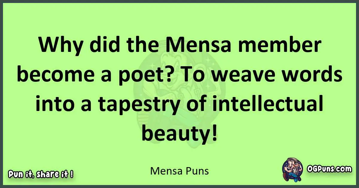 short Mensa puns pun