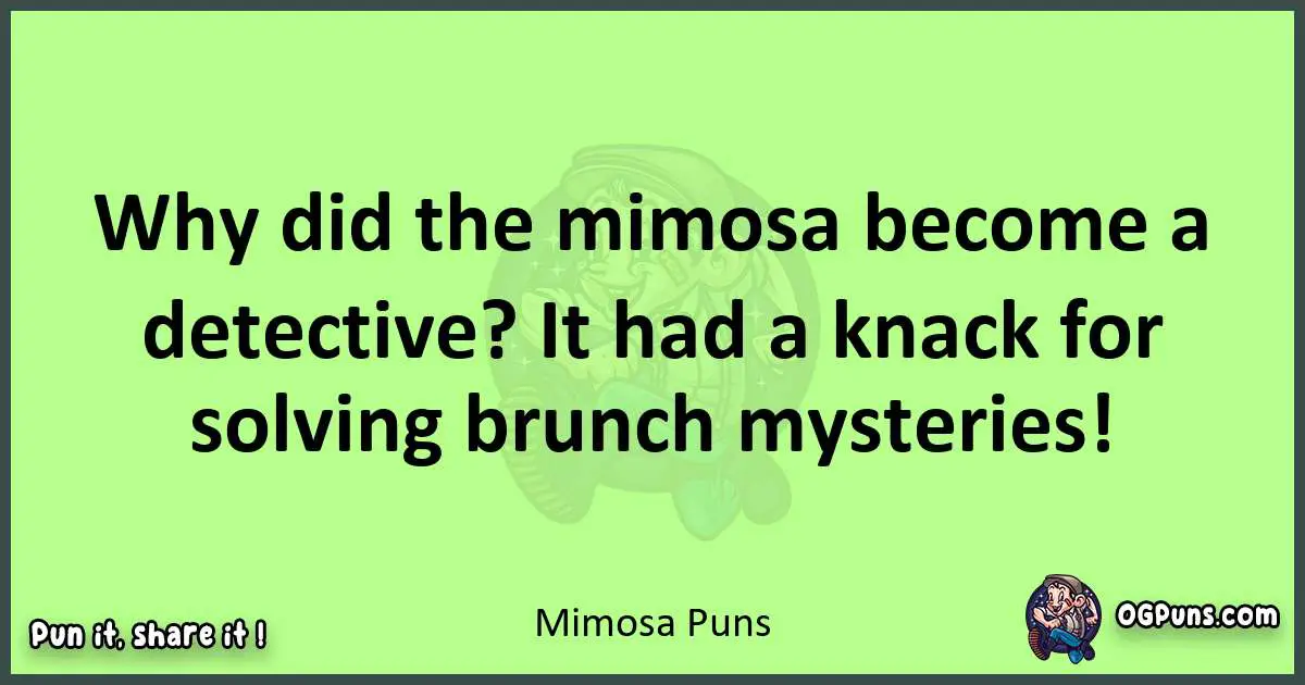 short Mimosa puns pun