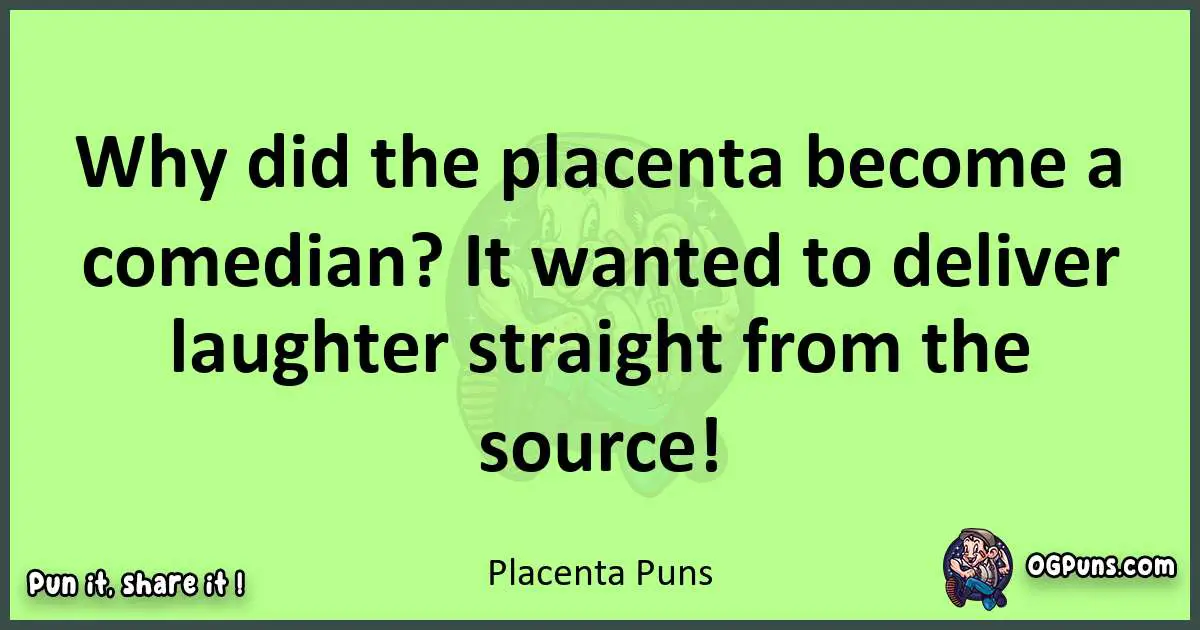 short Placenta puns pun