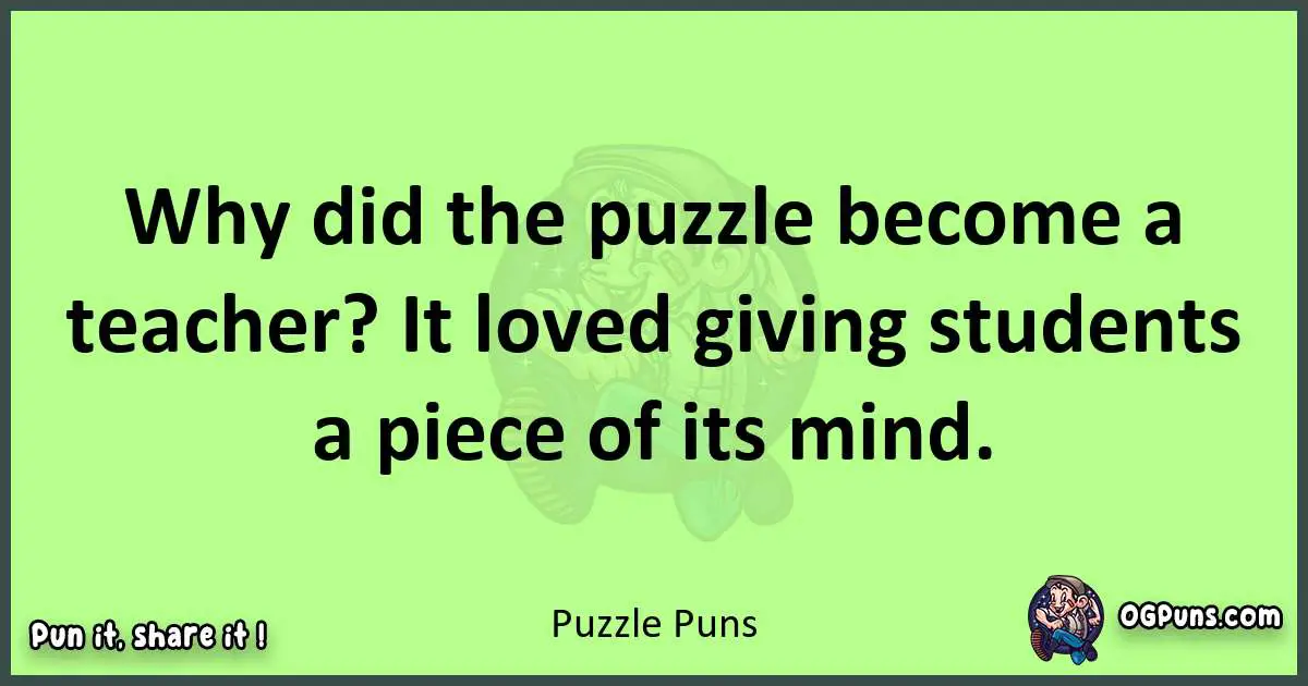short Puzzle puns pun