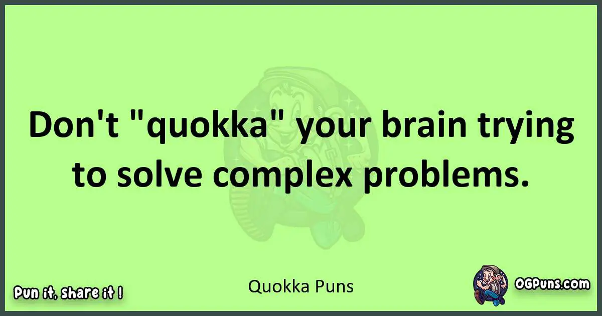 short Quokka puns pun