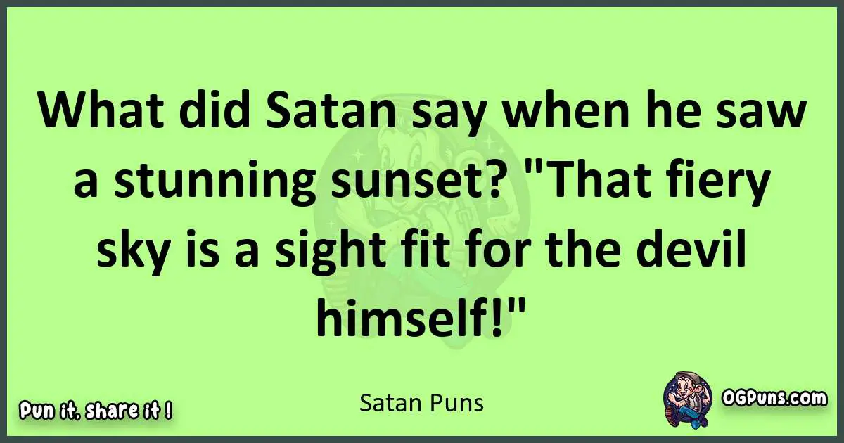 short Satan puns pun