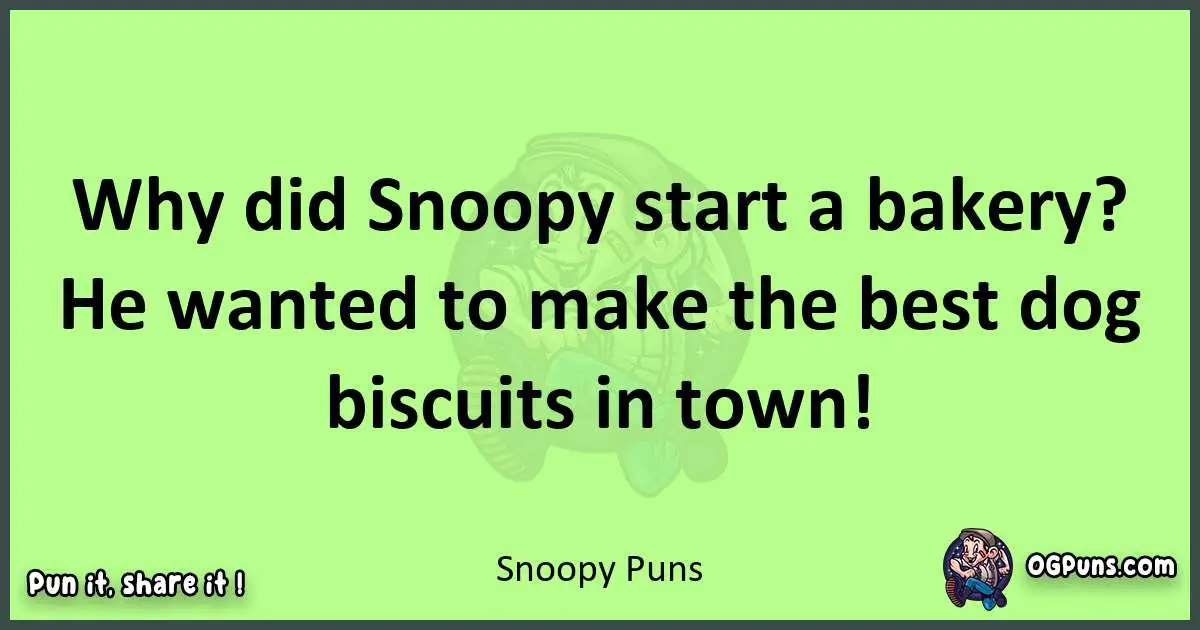 short Snoopy puns pun