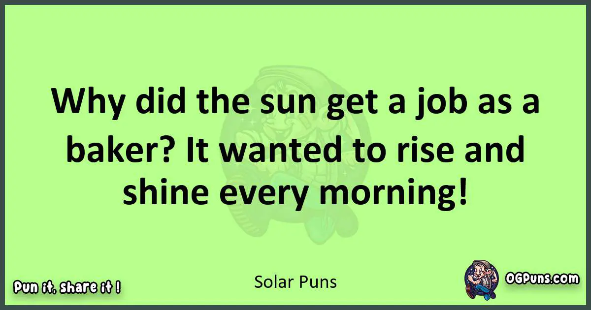 short Solar puns pun