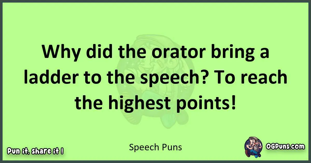 short Speech puns pun